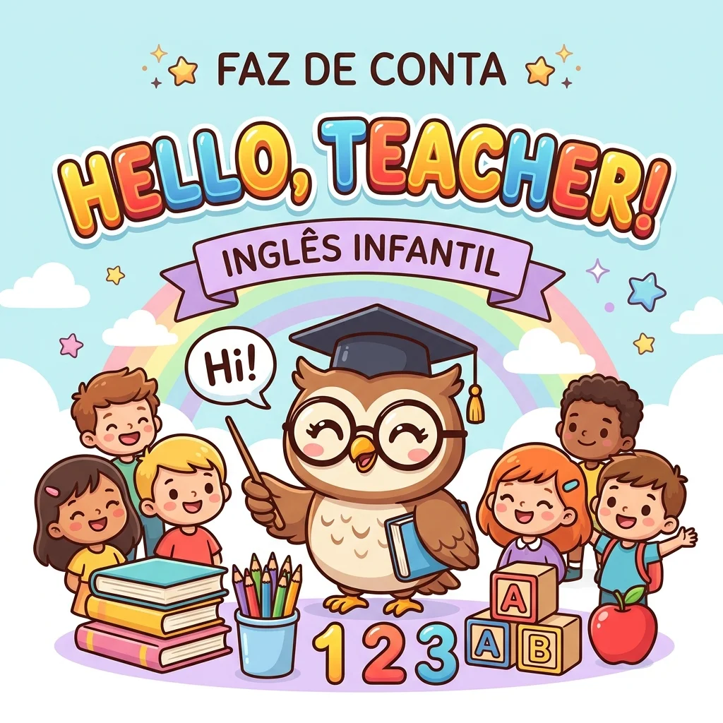 Capa do material Hello, Teacher! Kit de Alfabetização em Inglês para o Dia dos Professores